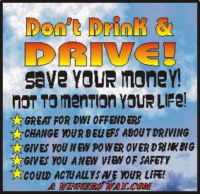 DON'T DRINK & DRIVE